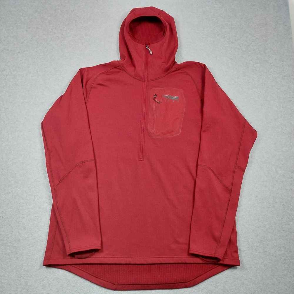 Sitka Heavyweight Hoody Mens 2XL Red Half Zip Pullover Stretch Hunting Outdoors